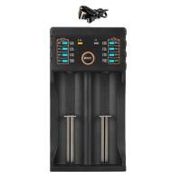 Batería recargable de iones de litio para ventilador eléctrico, 1 piezas, 18650, 3,7 MAh, 4 piezas, 9800 V, cargador - details 3