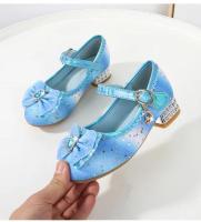 Zapatos de tacón alto para niños, calzado versátil de cuero con lentejuelas, Arco Iris, lazo, Princesa, fiesta, boda, primavera y otoño - details 3