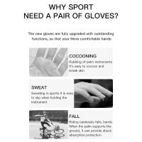 Guantes de gimnasio para levantamiento de pesas, ciclismo, entrenamiento de ejercicio, Fitness, transpirables y cómodos, 1 par - details 16
