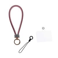Cordón para teléfono móvil con diamantes de imitación, cuerda colgante ostentosa, correa para la muñeca, cordón de diamante de mano brillante, adornos colgantes - details 2