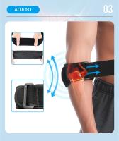 Almohadillas protectoras de codo de tenis ajustables, correa de golfista profesional, síndrome de dolor Lateral, epicondilitis, nuevo, 1 unidad - details 2