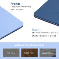 Estera de yoga Gruesa antideslizante Estera de yoga para Mujeres Hombres Estera de ejercicio para gimnasio en casa con TPE Foreign de entrenamiento Ecológico para yoga Meditación Pilates 183x61x0,6 cm - details 0