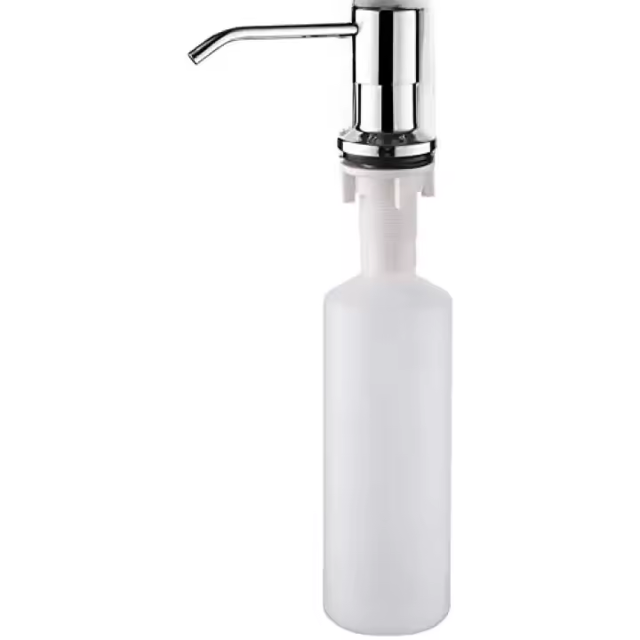 Dispensador de Jabón de Cocina M34027A, Dispensador de Detergente para Fregadero, Recarga Superior, 500 ML, Acabado Cepillado. - 1