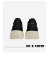 Nuevos zapatos casuales diarios de terciopelo negro con suela gruesa y realce - details 8