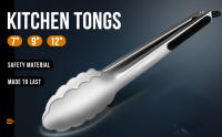 stainless steel tongs