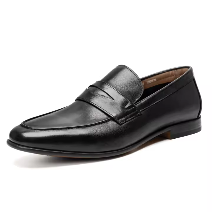 Vestido de cuero italiano para hombre Penny Casual Cómodo conducción Zapatos de negocios Oxford planos - 1