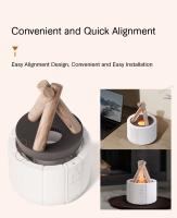 KINSCOTER Difusor de Aroma con Llama Simulada, Humidificador de Aire Ultrasónico con Lámpara LED de Aceite Esencial - details 8