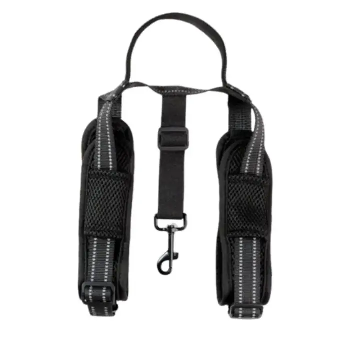 Eslinga ajustable para perros para piernas traseras, mango resistente, tiras reflectantes, arnés de elevación para perros, cinturón auxiliar, sujeción para piernas traseras - 1