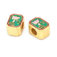 Pulseras de Brass Dorado Mate 4PCS Grande Agujero Abalorios para Hacer Joyas DIY - details 36
