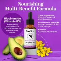 TruSkin (B3) Suero de niacinamida para el rostro: minimiza la apariencia de los poros, equilibra la humedad y el tono, hidrata y calma con ácido hialurónico, vitamina E, aceite de aloe y aguacate, 1 fl oz - details 1