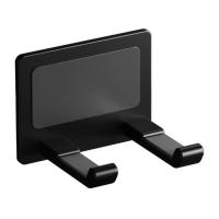 Soporte ajustable para montar en la pared, estante de almacenamiento para secador de pelo resistente y sin perforaciones, soporte para secador de pelo a prueba de herrumbre de aleación de aluminio - details 4