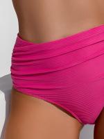 Bikini de Cintura Alta 2025 Traje de Baño de Halter para Mujeres Traje de Baño Sólido - details 16