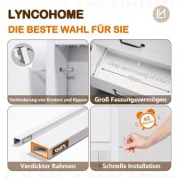 Cómoda con 6 cajones de tela, cómoda de dormitorio blanca, mueble de almacenamiento, muebles de dormitorio, cómoda para cocina, oficina, pasillo, mueble de TV con cajones - details 8
