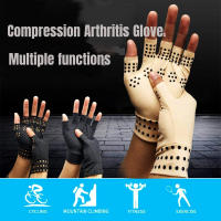 Guantes de compresión para artritis, manoplas magnéticas para terapia de salud sin dedos, soporte deportivo para la muñeca - details 0