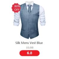 Chaleco de diseñador para hombre, chaleco de satén de seda Lisa verde oscuro, pajarita, pañuelo, traje Formal de boda para hombre, chaqueta sin mangas Barry Wang - details 30