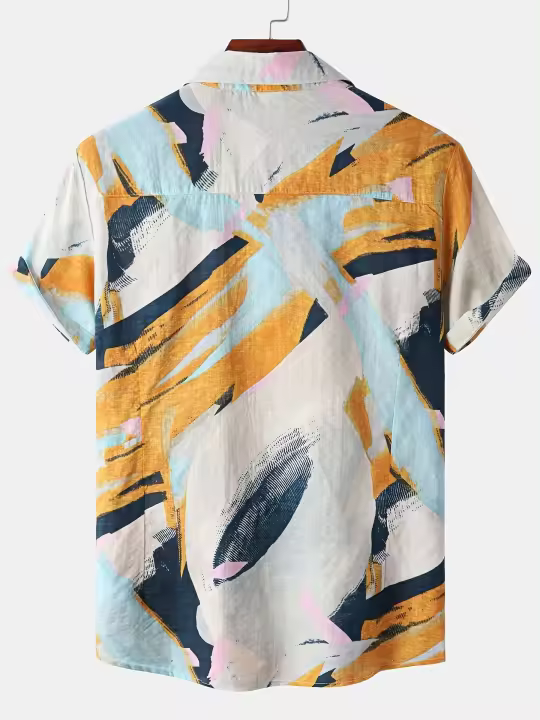 Camisa con estampado Floral personalizado para hombre, camisa para vacaciones en la playa, novedad de verano - 1