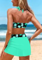 Bañador de alta calidad para mujer, traje de baño con estampado de ondas, falda corta, tankini, conjunto de dos piezas, S-6XL - details 6