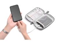 Nueva bolsa de almacenamiento de cables Digital multifuncional, bolso organizador de electrones de tela Oxford de doble capa con banco de energía móvil - details 7