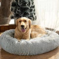 Cama redonda de felpa para gatos, cojín suave y largo, cesta para perros, productos para mascotas, alfombrilla para animales, sofá para dormir - details 17