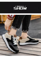 Zapatos Forrest Gump Cuero con Bloques de Color, Zapatos de Papá, Suelas de Plataforma Modernas para Hombre, Zapatos Que se Desván, Zapatos Deportivos Casuales Transpirables - details 8