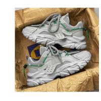 Zapatos De Deporte Para Hombre Moda Callejera Ligeros Y Cómodos Zapatillas De Gimnasio Con Cordones Blanco Plataforma Entrenadores - details 13