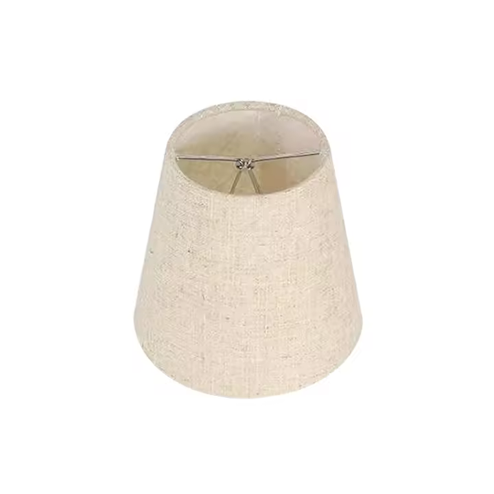 Pantalla de lámpara de tambor de tela moderna para sala de estar y comedor - 1