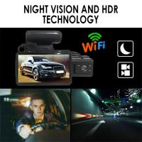 Dash Cam de 3 Canales con WiFi Grabadora de Video de Coche con 2 Lentes - details 3