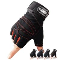 Guantes De Ejercicio Para Hombres Y Mujeres Con Encaje En La Muñeca Medio Dedo Para Levantamiento De Pesas Deporte Ciclismo Motociclista Gimnasio - details 0
