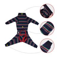 Traje fisiológico elástico para perro, mono a rayas cálido y transpirable, camisa suave calmante para perro, ropa para perros de cuatro patas - details 1