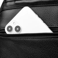 Mochila antirrobo de cuero suave de alta calidad para mujer, bolso de hombro informal, bolso escolar de gran capacidad, a la mod - details 25