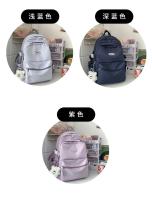 Nueva Mochila Sencilla para Estudiantes Universitarios Mochila de Color Sólido para Hombres y Mujeres - details 7