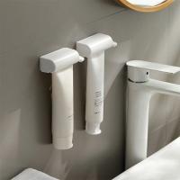 Exprimidor de pasta de dientes de succión magnética, dispensador de pasta de dientes creativo montado en la pared, práctico estante de baño - details 3