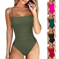 Bikini Sexy de una pieza para Mujer, moda con almohadillas para sujetador, traje de baño sin soporte de acero, Biquinis femeninos 2024, BañAdores para Mujer - details 0