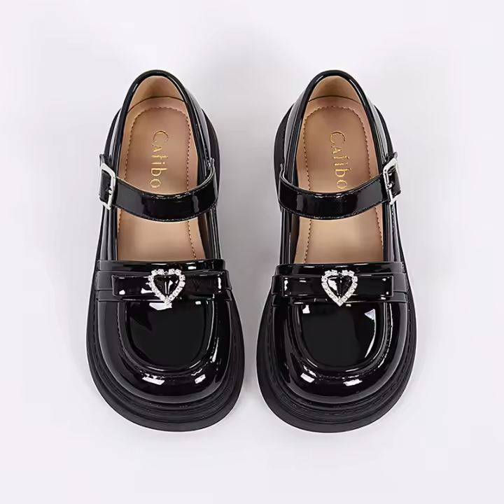 Zapatos individuales para niños con suela blanda, zapatos de princesa, zapatos escolares de rendimiento para estudiantes negros - 1