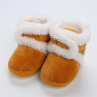 Botines suaves para bebé y niño, botas de nieve con pompón sólido, zapatos cómodos de moda, recién nacidos - details 12