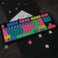 Teclas de Material PBT con temática cortavientos, teclas DYE-SUB para teclado mecánico MX Switch, diseño de 23/129/64/68/87/96 - details 4