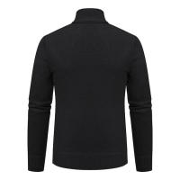 Chaqueta Deportiva Casual Para Hombre De Otoño E Invierno Nueva JERSEY Color Sólido Cuello Erguido Abrazadera De Poliéster Con Cierre De Cremallera - details 12