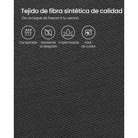 Sillas Plegables de Jardín, Juego de 4, Silla de Exterior con Marco de Metal, Respaldo Reclinable en 8 Ángulos, Carga de 150 kg, Gris GCB30GY - details 22