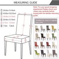 Funda elástica para silla, funda barata para silla, tamaño Universal, asiento elástico para casa, fundas para sillas de sala de estar, para comedor en casa - details 0