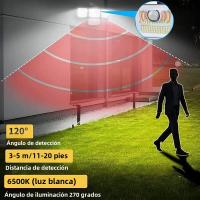 Luz LED solar impermeable con sensor de movimiento para exteriores, farola DE SEGURIDAD - details 3