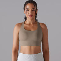 Sujetador de yoga para mujer, ropa interior que absorbe los golpes, correas cruzadas para los hombros, top corto Fiess, deportes a prueba de golpes - details 29