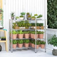 Estantería de Almacenamiento de 4 Niveles de Metal Ajustable en Altura para Cocina y Despensa - details 17