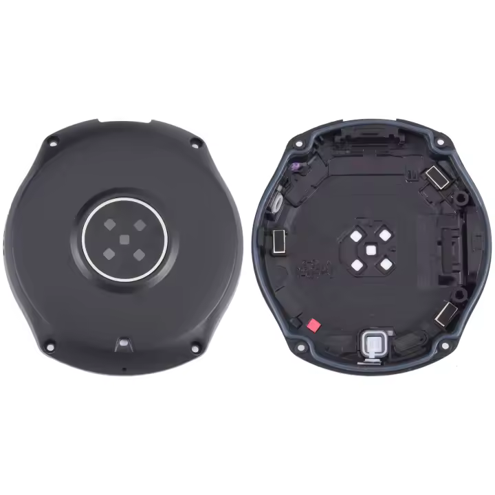 Cubierta de carcasa trasera con lente de cristal para Samsung Galaxy Watch 46 mm SM-R800 (negro) - 1