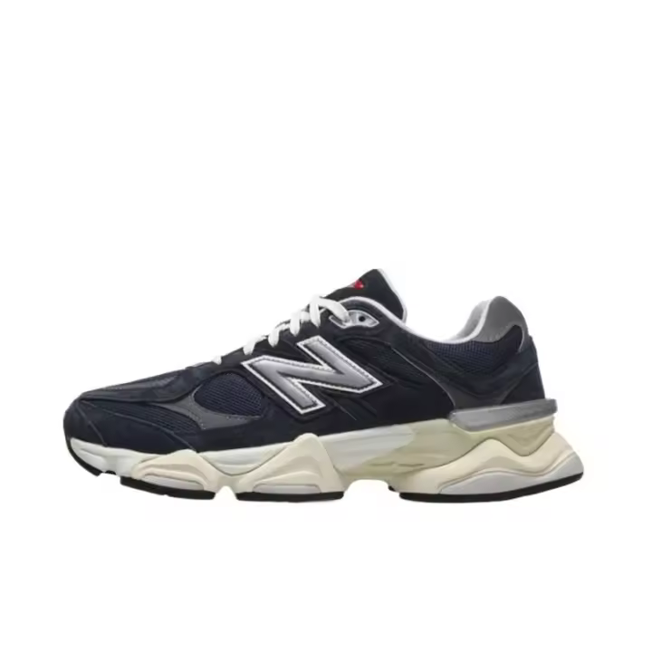 【Tienda oficial】 NB 9060 Azul marino Blanco Zapatillas deportivas para correr Unisex U9060ECB apliques LETEN - 1