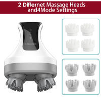 Masajeador eléctrico de cabeza antiestrés, terapia de luz roja y azul, amasamiento del crecimiento del cabello, rascador del cuero cabelludo, tejido profundo corporal, relajación, cuidado de la salud - details 7