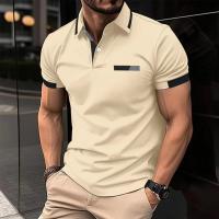 Polo de manga corta para hombre, camisetas informales, tops de verano - details 3