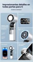 Nuevo ventilador de mano de alta velocidad de 100 velocidades, mini ventilador turbo portátil plegable con carga USB - details 1
