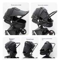 Cubierta parasol extendida para cochecito de bebé, protector solar transpirable, dosel para cochecito de bebé, visera ligera Anti-UV para cochecito - details 30