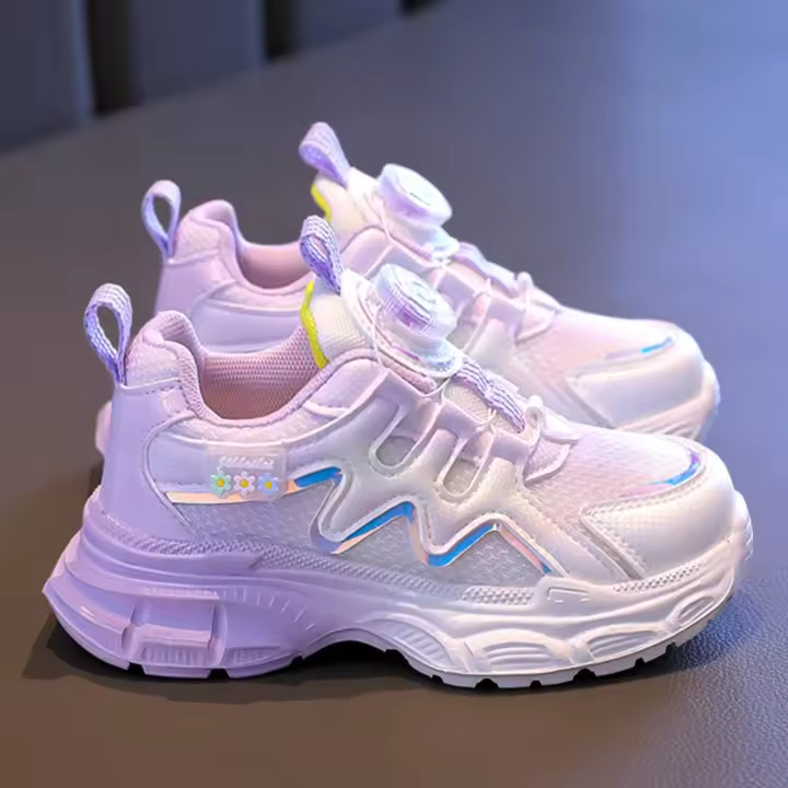 Nuevas zapatillas de deporte primavera otoño Spinning zapatos de papá de malla mediana y grande para niños y niñas - 1