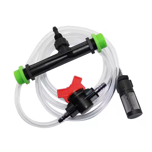 Venturi-kit de inyector de fertilizante para agricultura, inyector de ozono con rosca de 1/2 a 3/4 pulgadas, accesorio de riego para invernadero, 1 Juego - 1